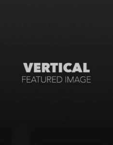 Vertical Featured Image with Disabled Comments - Design